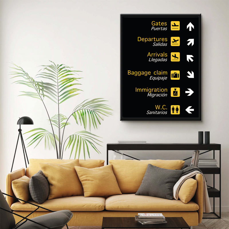 Cartel de Aeropuerto 01