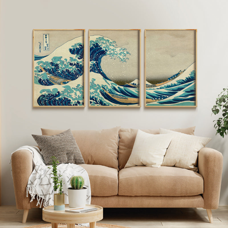 Set La Gran Ola de Hokusai 01