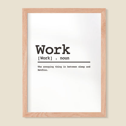 Definición de Work